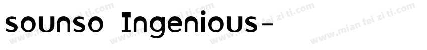 sounso Ingenious字体转换